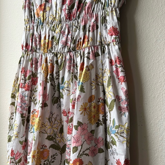 COCO SHOP Multi Floral Shirred Pocket Spaghetti Strap Maxi Dress Sz S - Picture 5 of 13